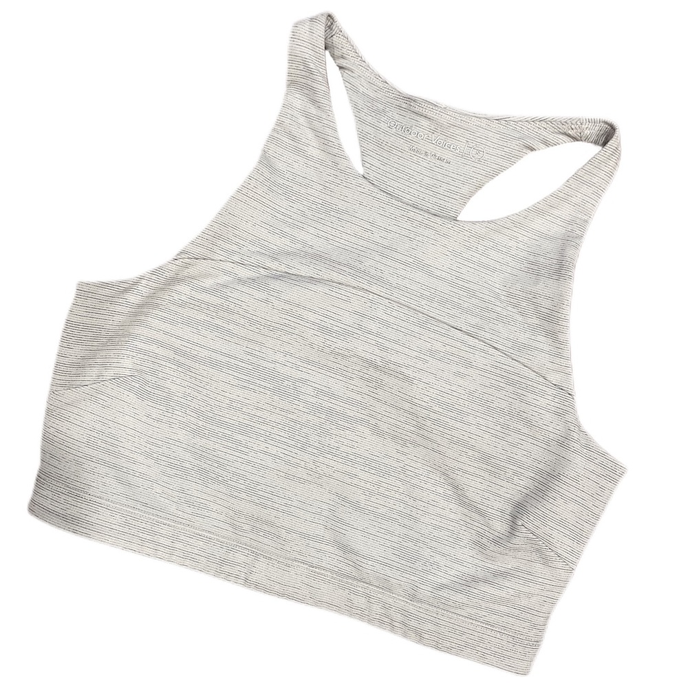 Outdoor Voices TechSweat Crop Top Pink and Gray Tank size Small
